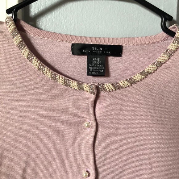 august silk Sweaters - Pink cardigan